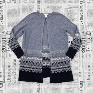 Women's Patterned Knit Duster Cardigan